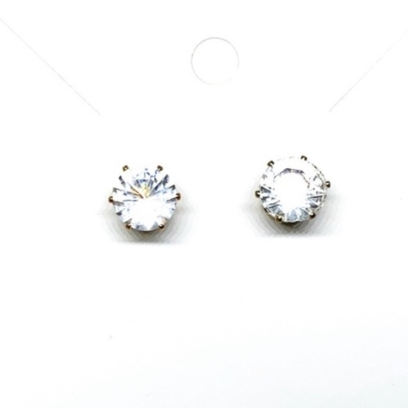 NWT Super Unique Fun Gold Plated CZ bubble earrings new. Never worn - Picture 8 of 10
